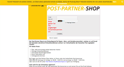 Desktop Screenshot of post-partner-shop.de
